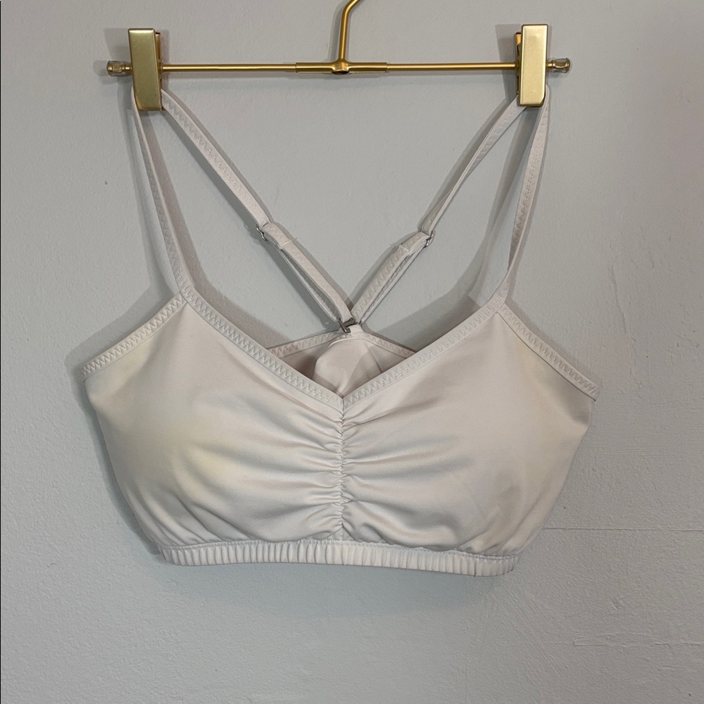 Handful White Sports Bra Size Large